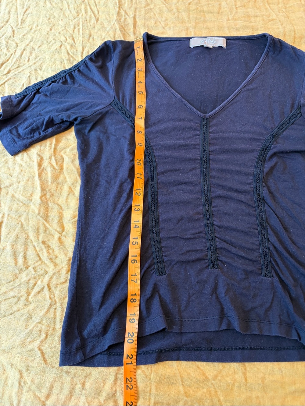 Y2K black short sleeve top - Picture 3 of 5